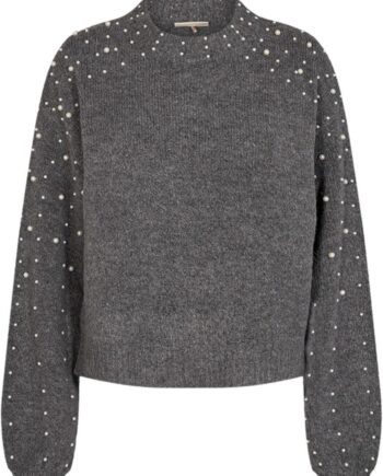 Freequent Pullover Pearl Dark Grey Melange