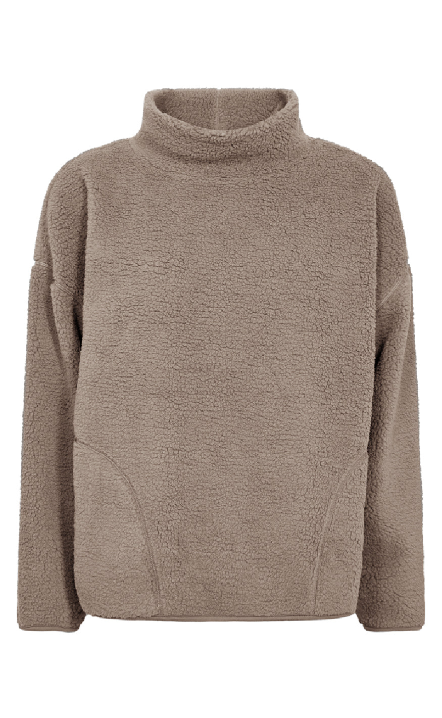 Freequent Pullover Teddy Desert Taupe