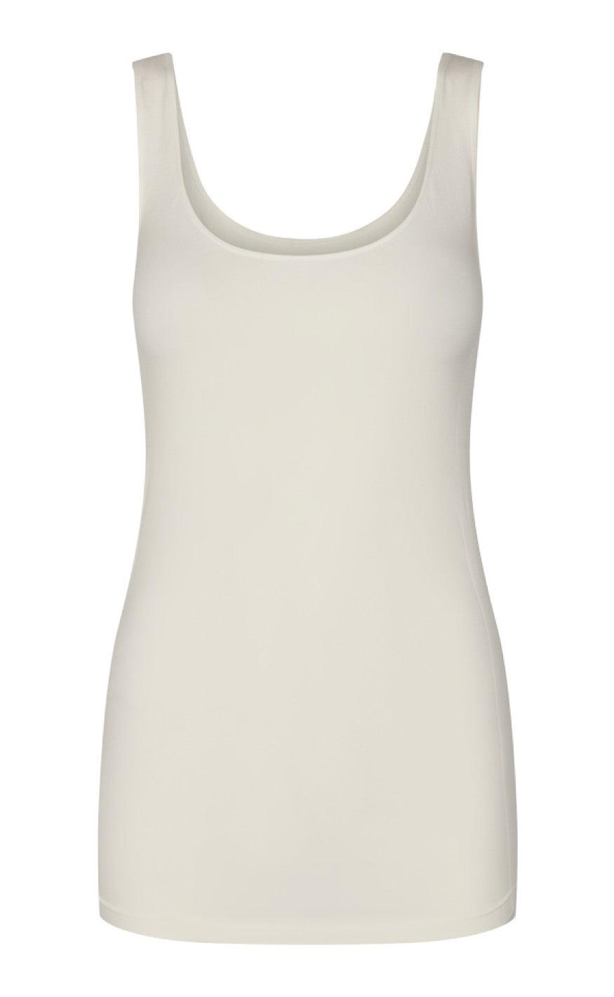 Freequent Seam Top Bright White