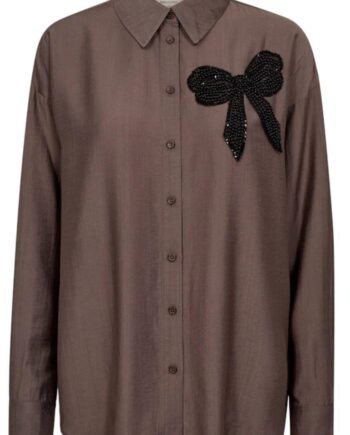 Freequent Skjorte Bowy Morel    Black