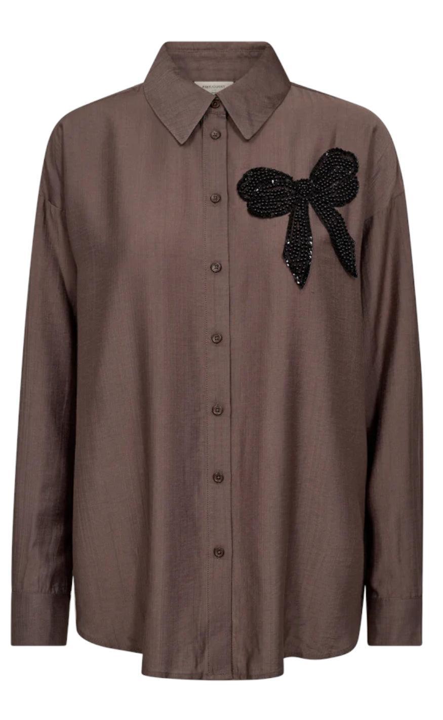 Freequent Skjorte Bowy Morel Black