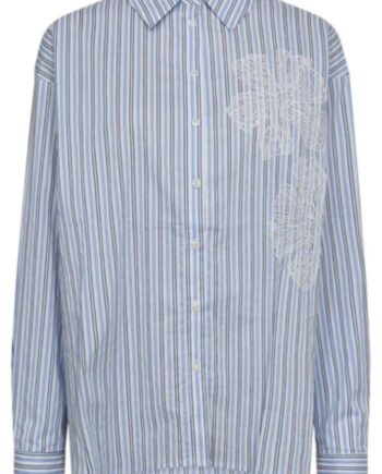 Freequent Skjorte Cirene Star Off-white    Chambray