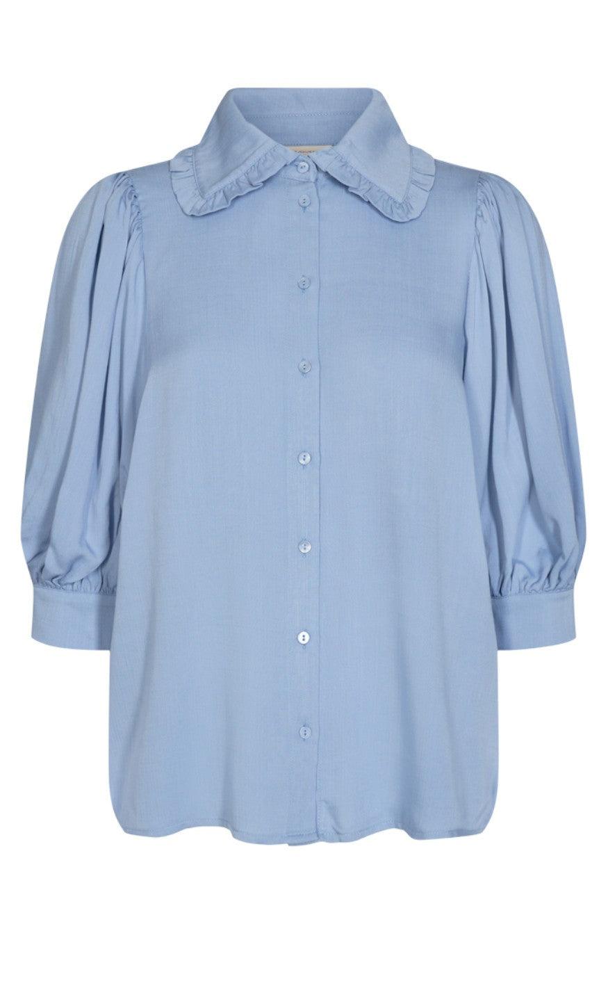 Freequent Skjorte Ellenor Chambray Blue