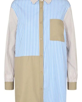 Freequent Skjorte Hilda Chambray Blue Mix