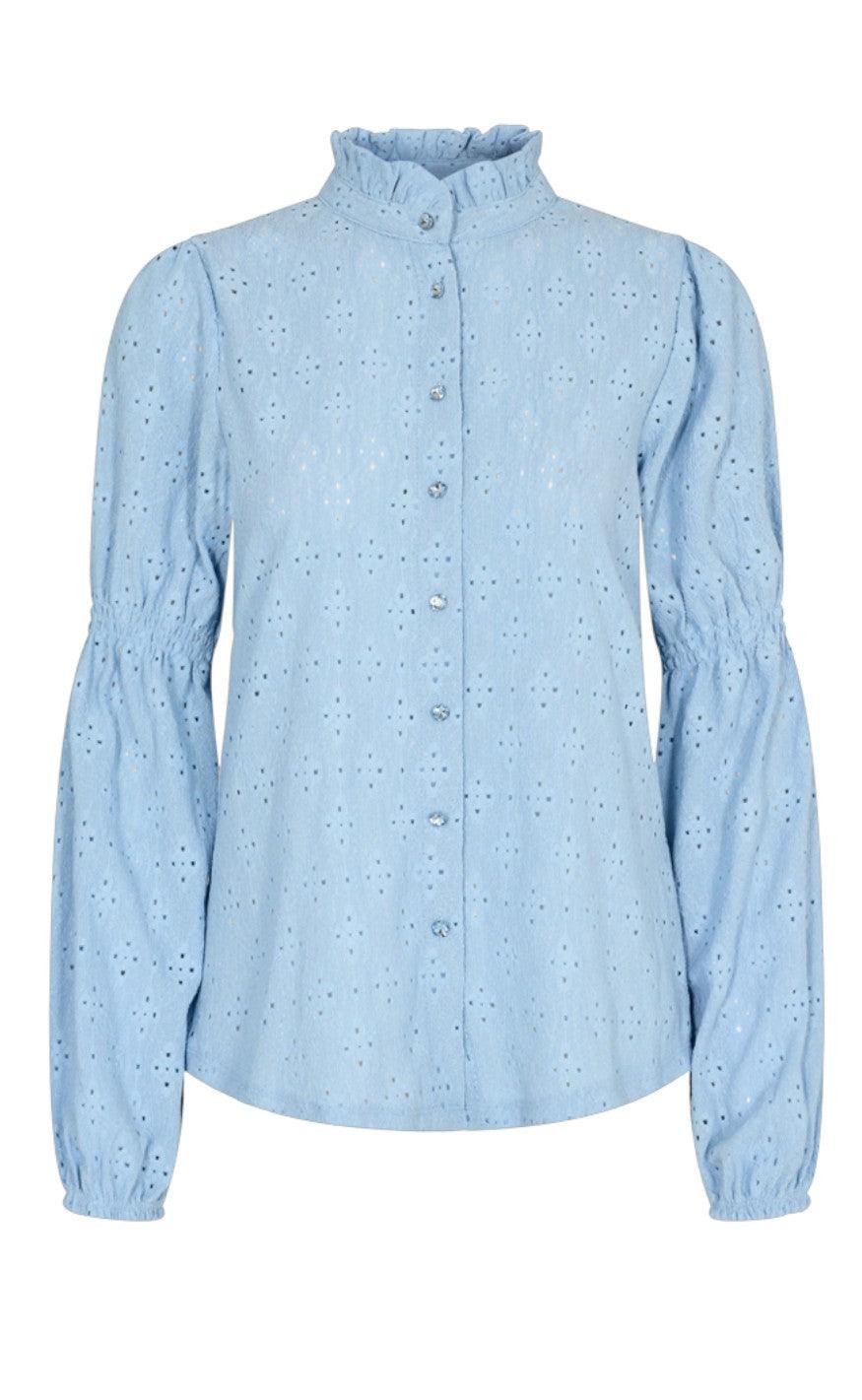 Freequent Skjorte Milan Chambray Blue