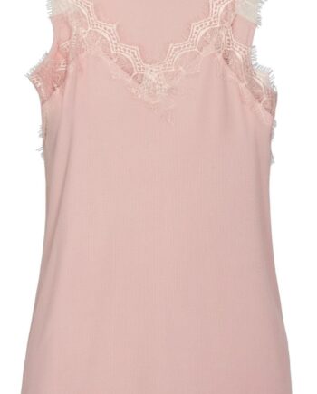 Freequent Top Bicco Rib Pale Mauve