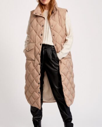 Freequent Vest Olga Silver Mink