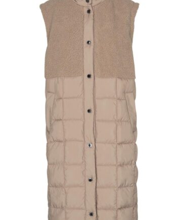 Freequent Vest Olga Teddy Silver Mink