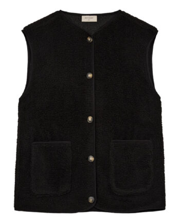Freequent Vest Teddy Black