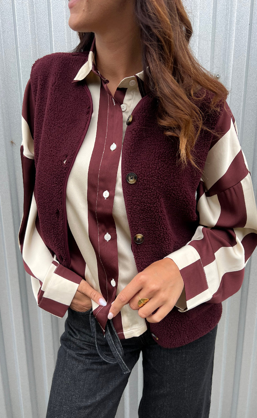 Freequent Vest Teddy Port Royale