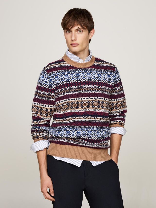 Gifting Wool Blend Fairisle Nk