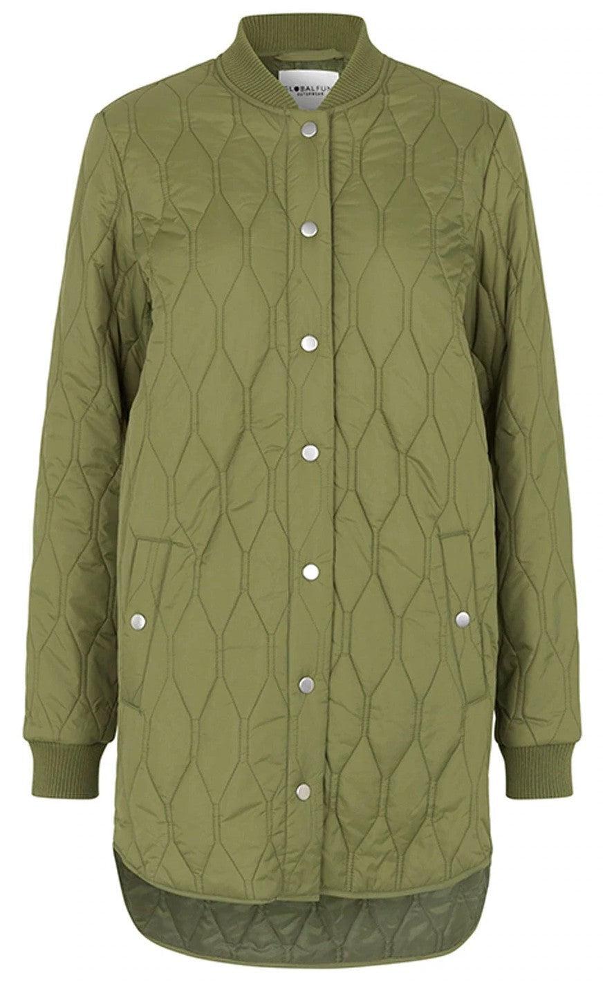 Global Funk Jakke Even Recycled Pale Olive