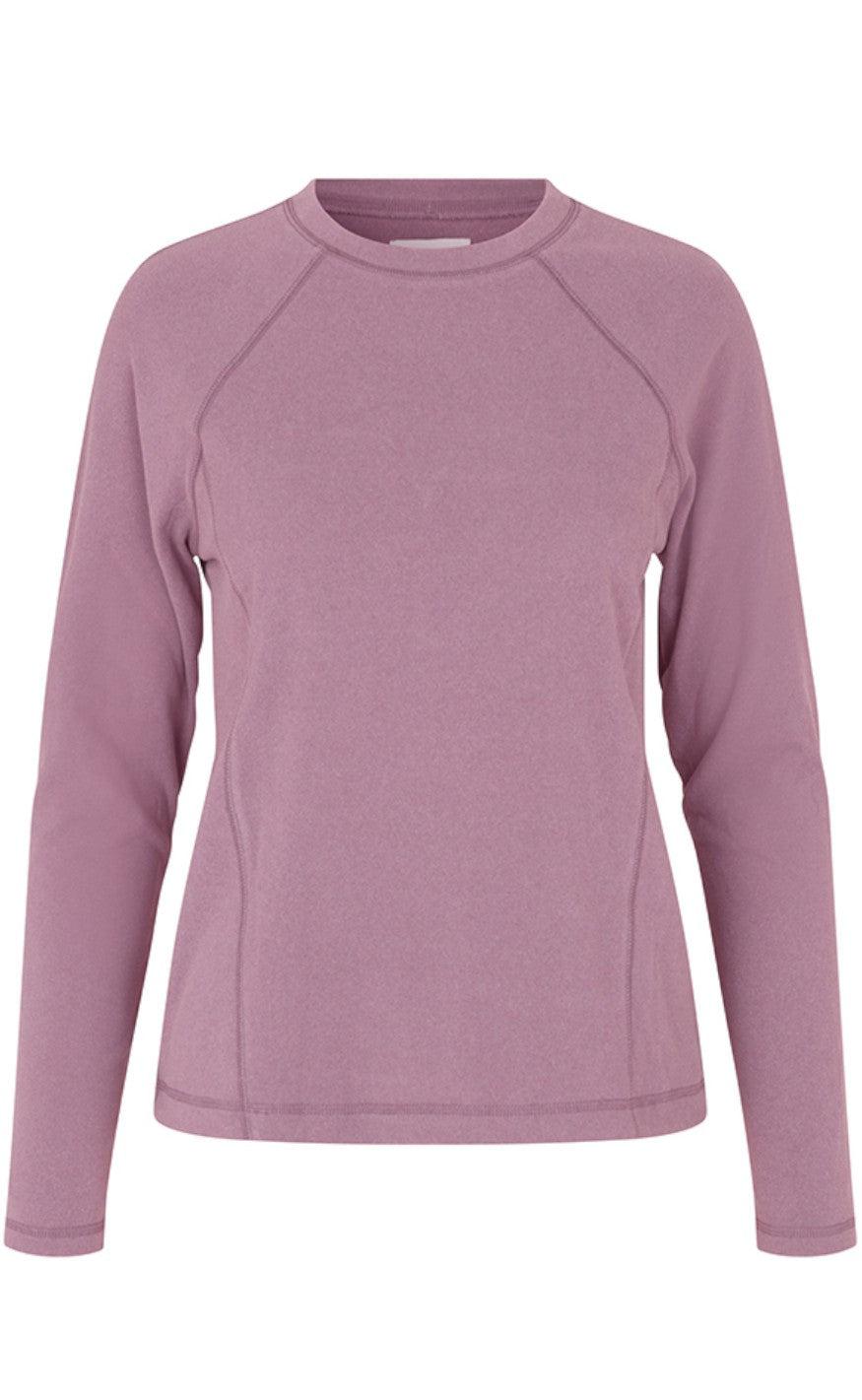 Global Funk Langærmet Bluse Emmelin Purple 438