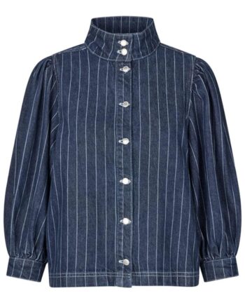 Global Funk Skjorte Nanaya-  Navy Pinstripe
