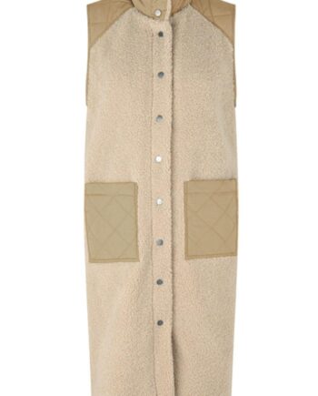 Global Funk Vest Raima Teddy Sand Sugar Mix