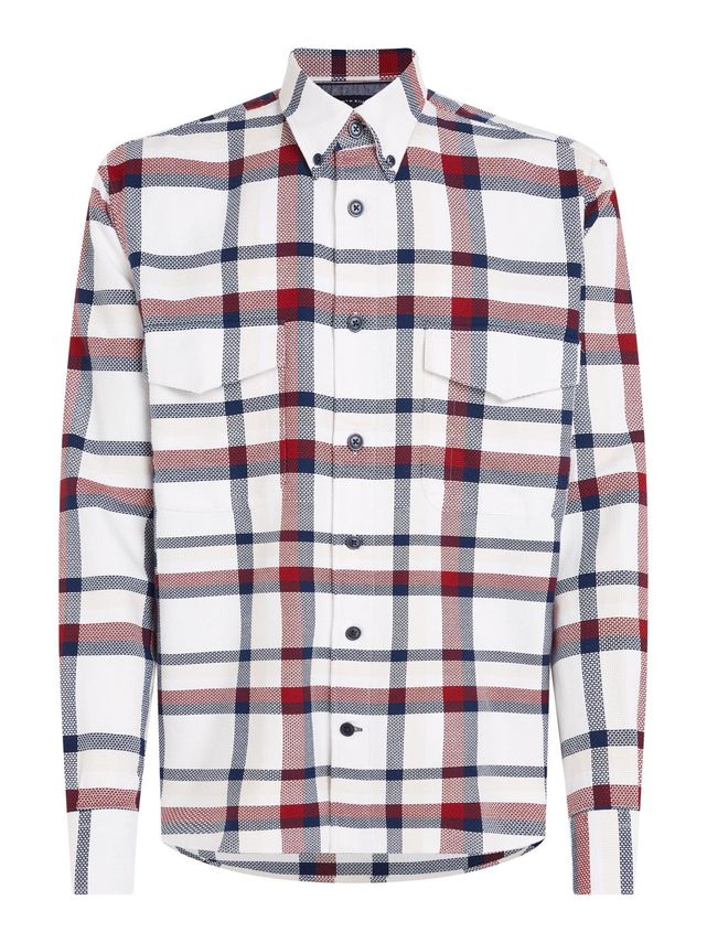 Global Stp Texture Chk Overshirt