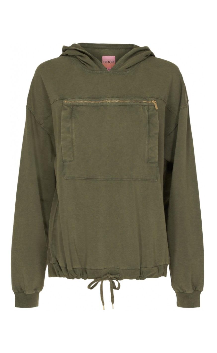 Gossia Hoodie Emerson Army Washed