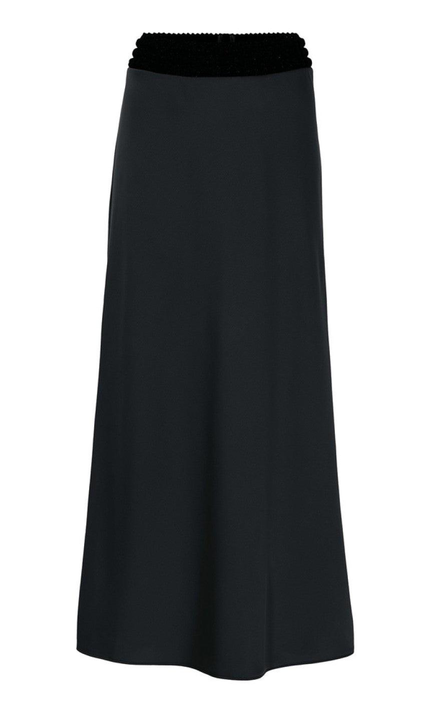 Gustav Nederdel Elly Bias Cut Skirt Black