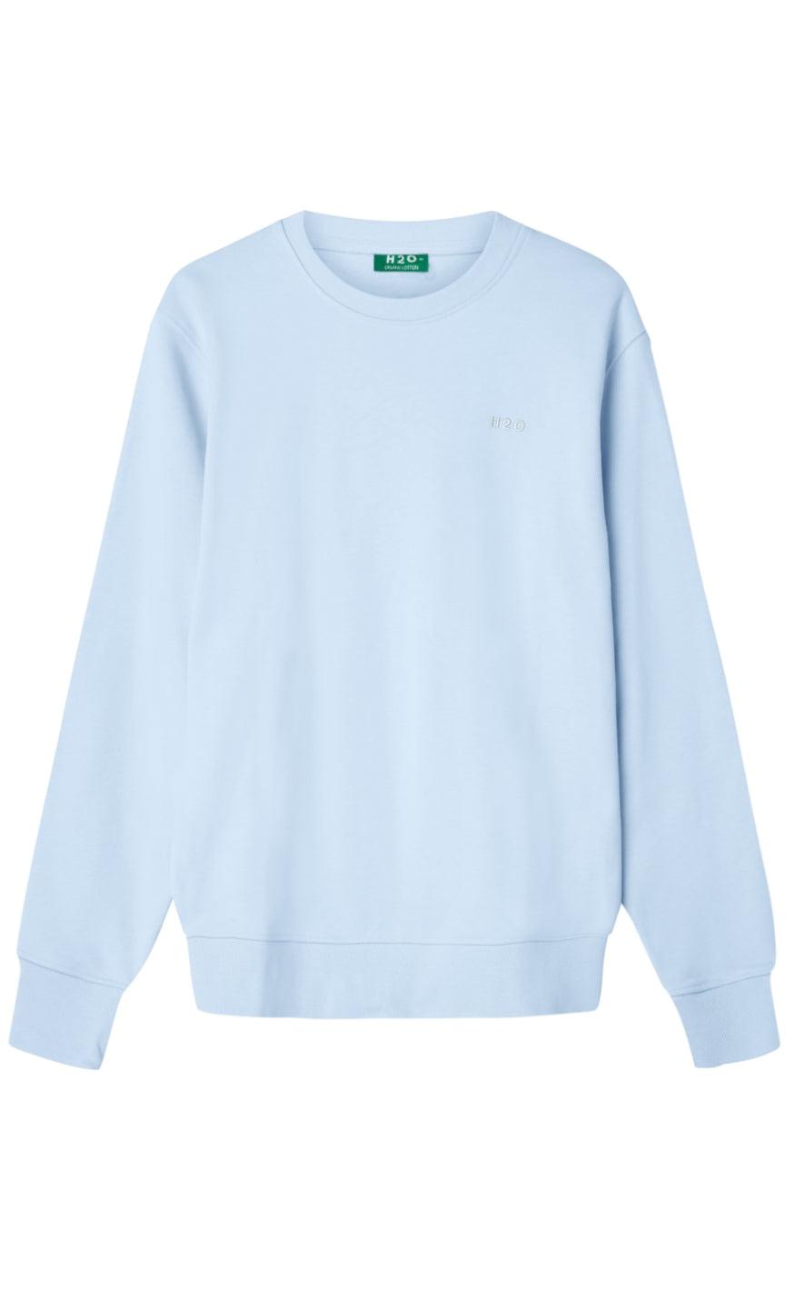 H2o Sweatshirt Happy Organic Ice Blue
