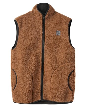 H2o Vest Langli Pile Bison Brown