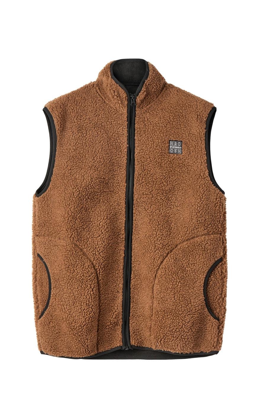 H2o Vest Langli Pile Bison Brown