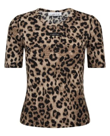 Haute   39 Amitié  -shirt Leo Rib Badge Leopard