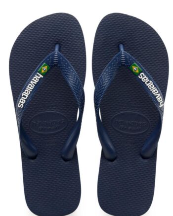 Havaianas Klipklapper   Sandal Brasil Logo Navy Blue