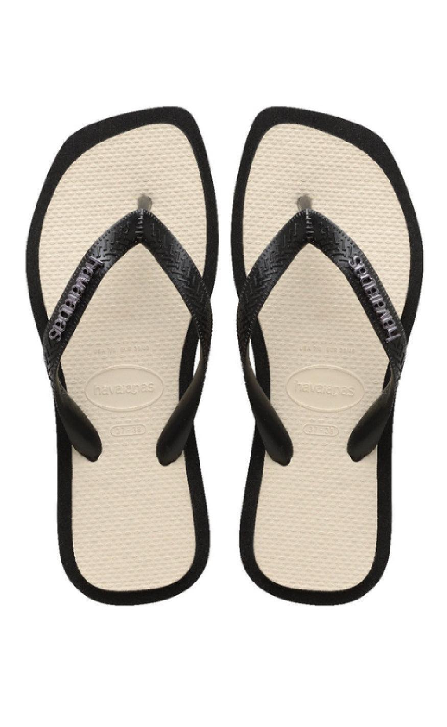 Havaianas Klipklapper Sandal Top Square Fusion Black