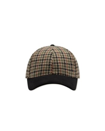 Houndsthooth Wool Cap