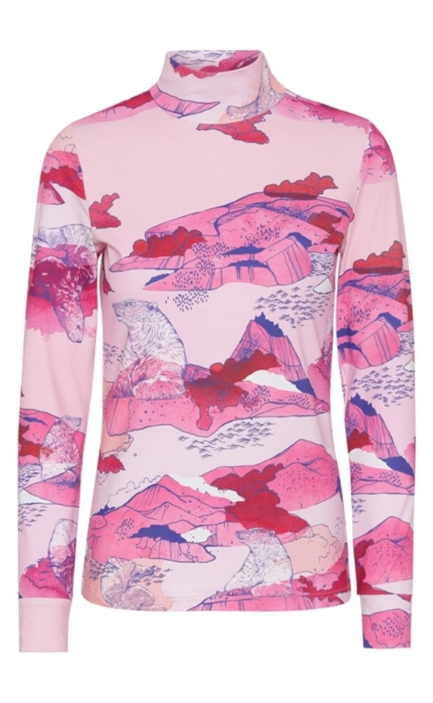 Hunkøn Bluse Anouk Ice Bear Art Print