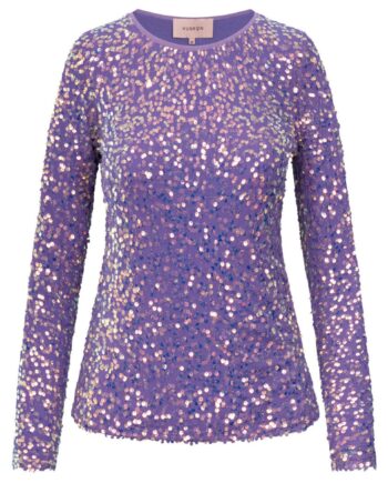 Hunkøn Bluse Aya Sequin  Purple