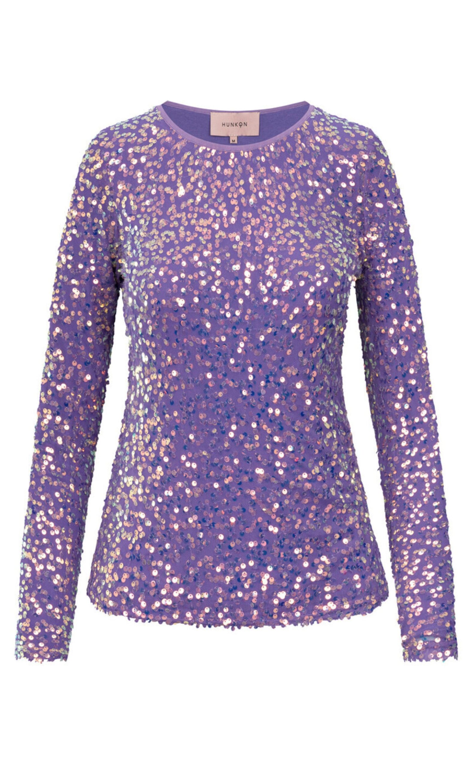 Hunkøn Bluse Aya Sequin Purple