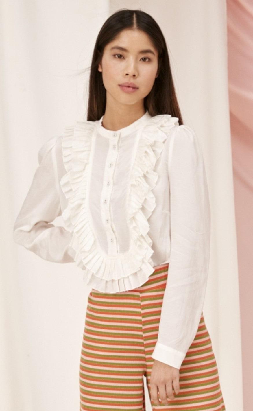 Hunkøn Bluse Raisa White