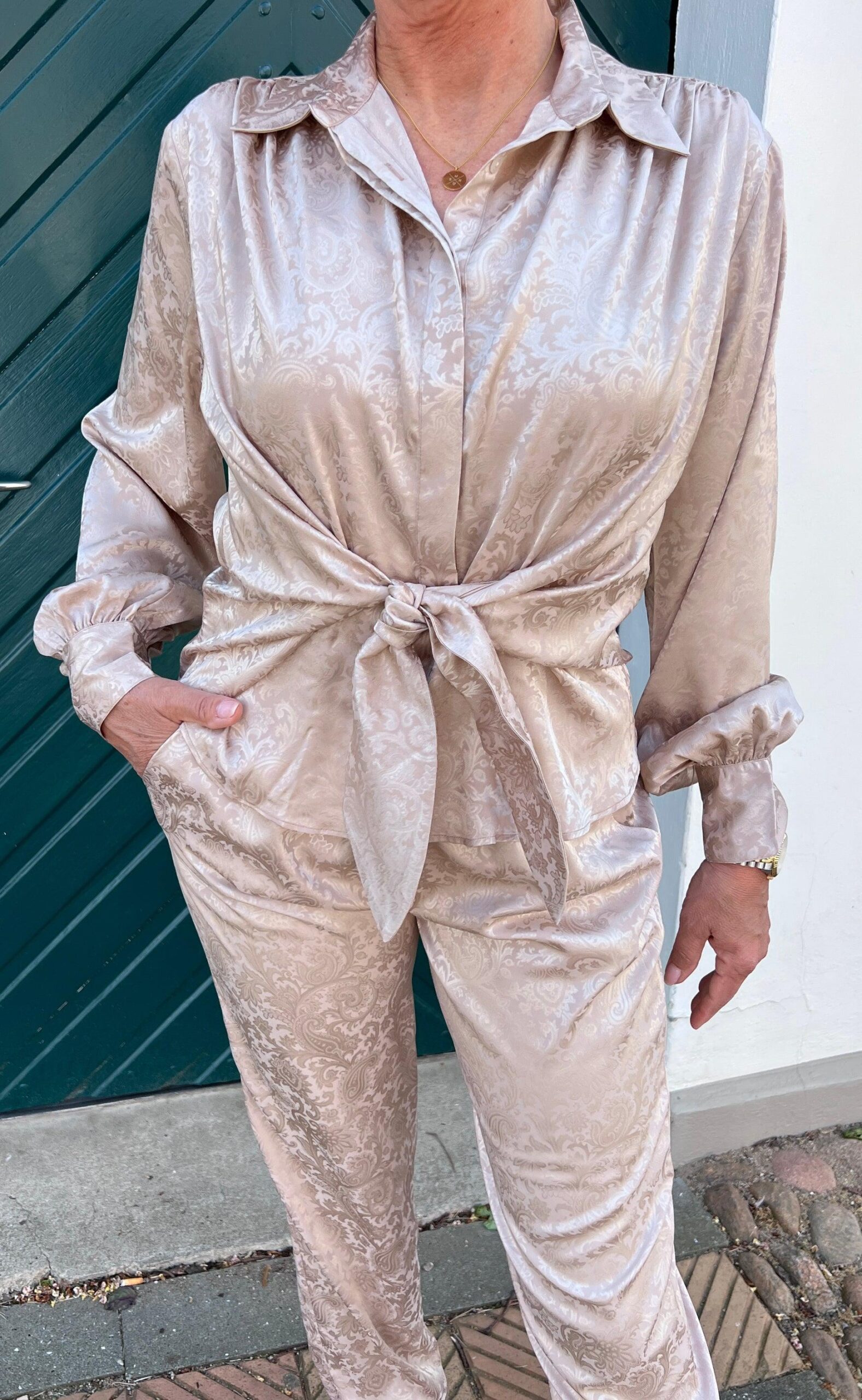 Karmamia Copenhagen Skjorte Lee Pearl Paisley Jacquard