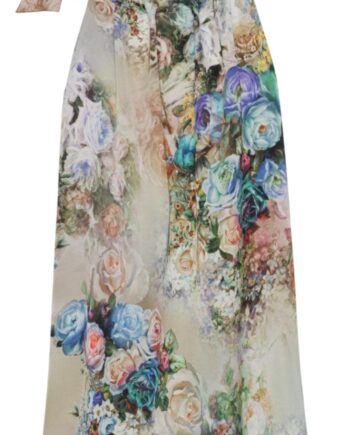 Karmamia Copenhagen Top Ruffle Tie Fleur Blue