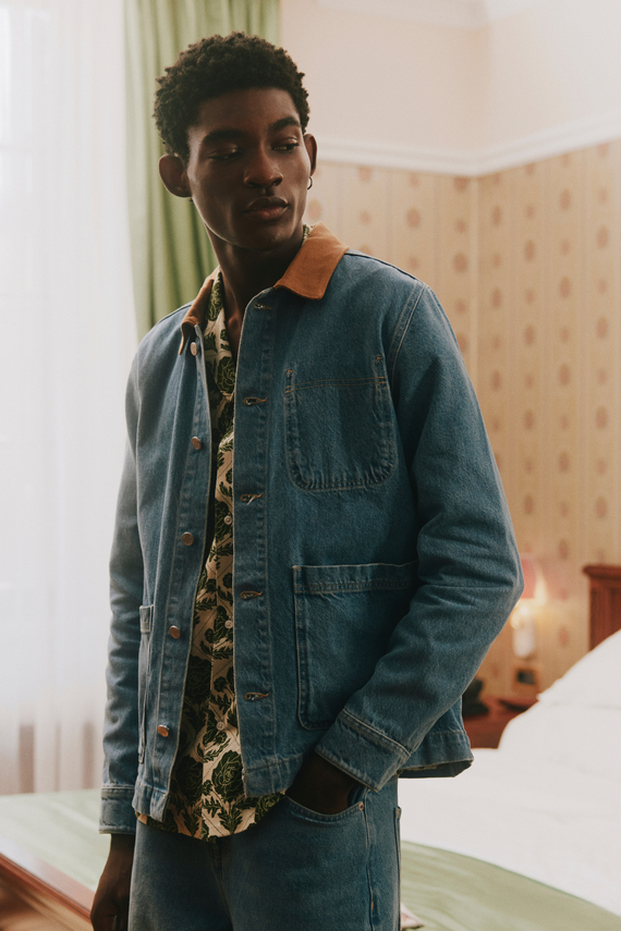 Layton Washed Denim Overshirt