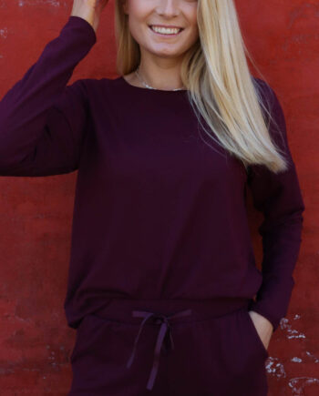 Liberte Bluse Alma Fleece Bordeaux