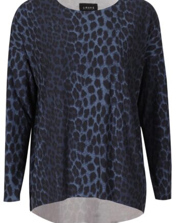 Liberte Bluse Alma Ls  Dusty Navy Leo