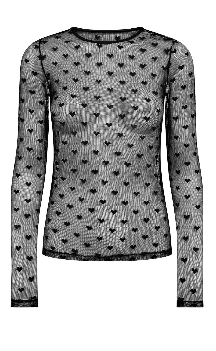 Liberte Bluse Isa Ls Lace Black Heart