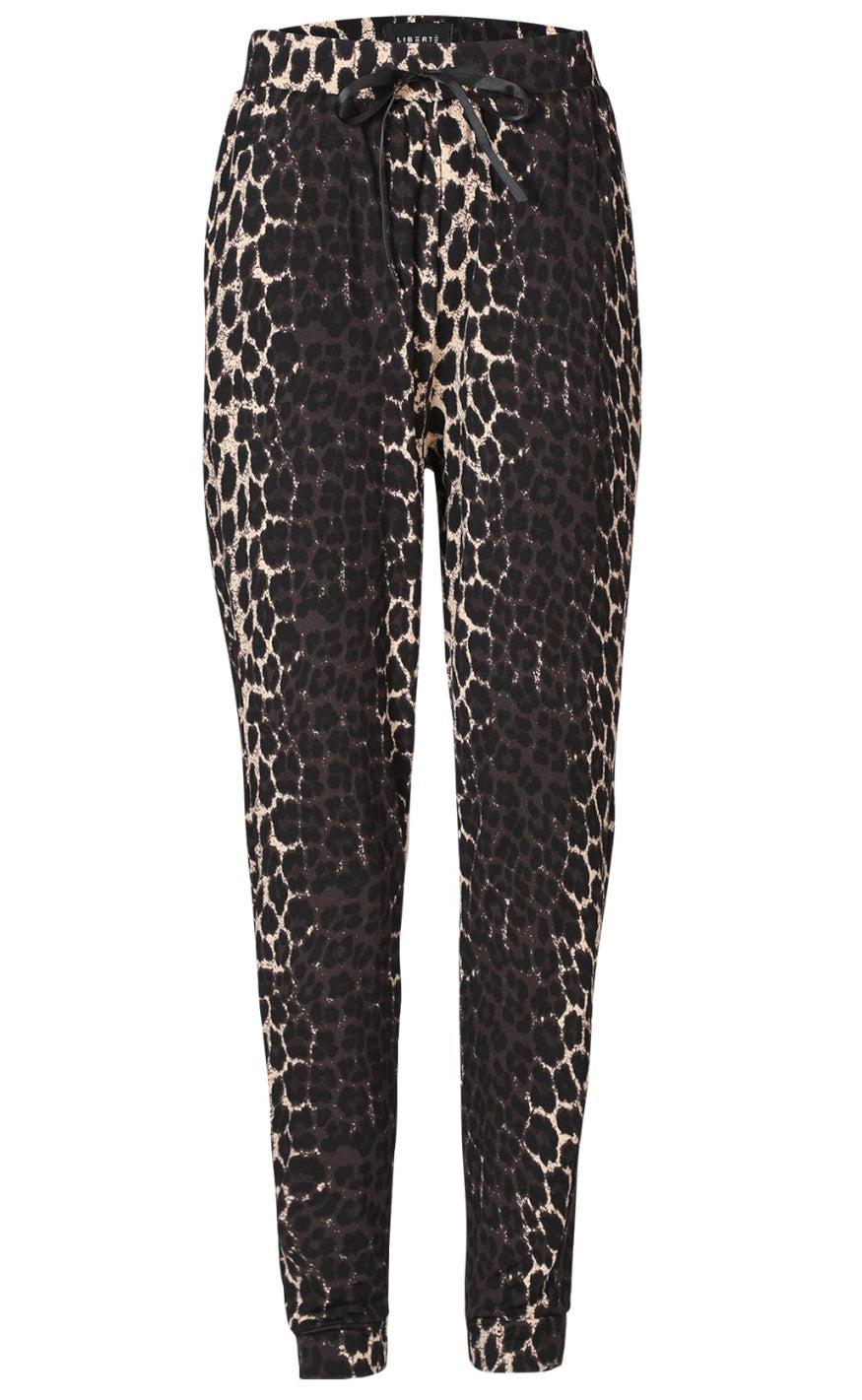 Liberte Bukser Alma Fleece Dark Brown Lux Leo