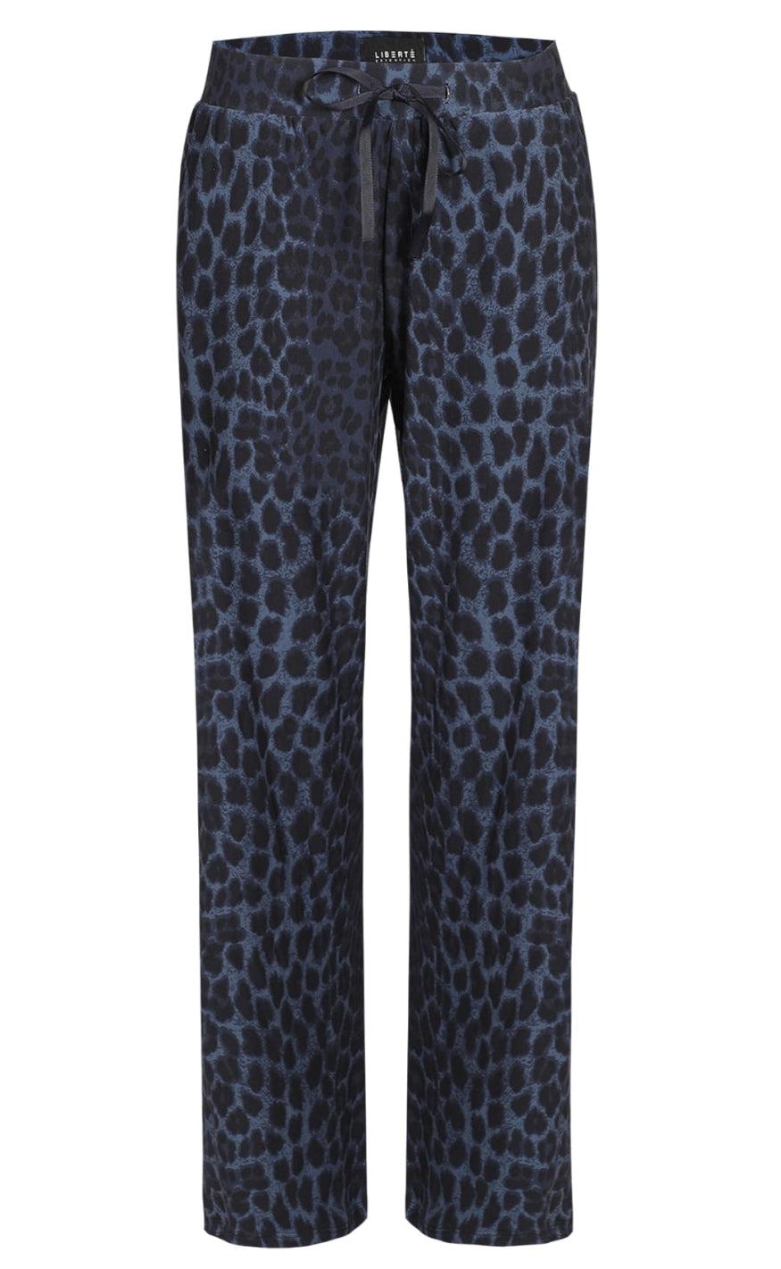 Liberte Bukser Alma Wide Dusty Navy Leo