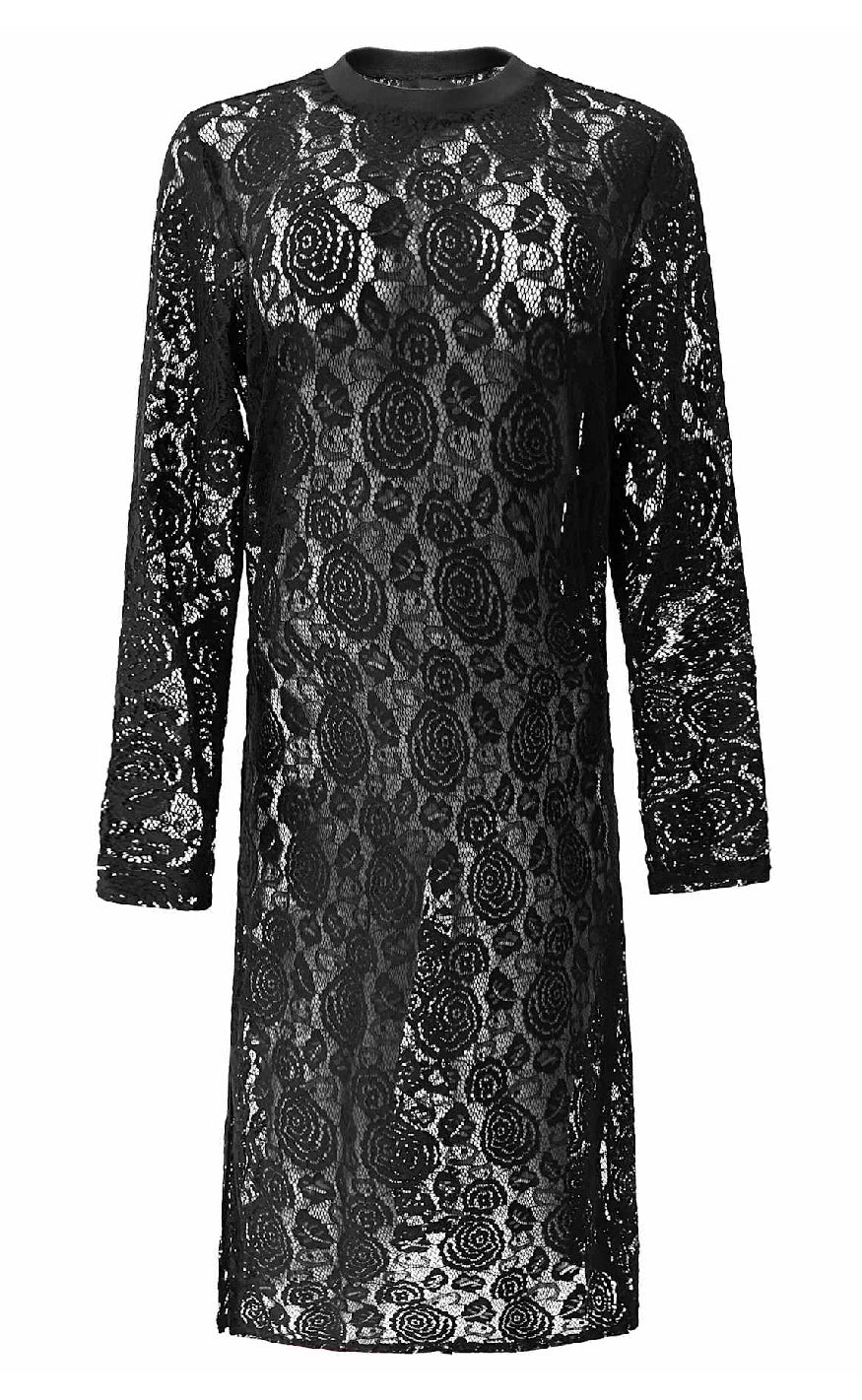 Liberte Kjole Lacy Black Lace