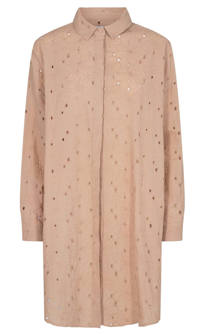 Liberte Skjorte Susan Sand Broidery Anglaise