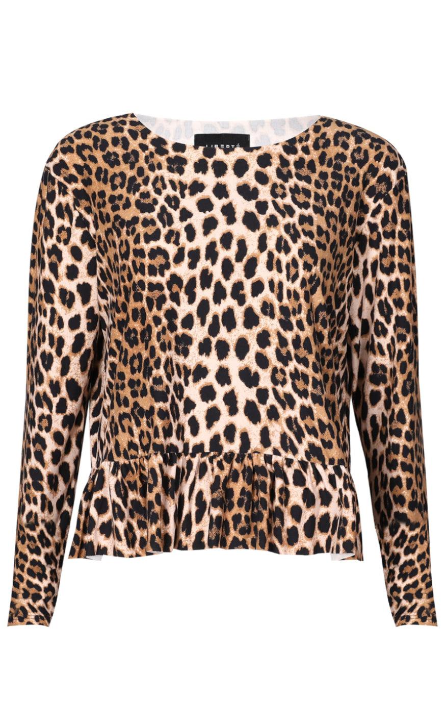 Liberte -shirt Alma Ls Frill Lux Leo