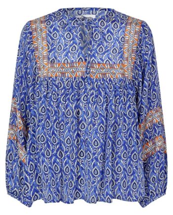 Lollys Laundry Bluse Teel Blue
