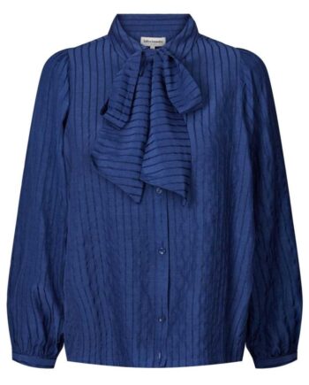 Lollys Laundry Skjorte Ellie Dark Blue