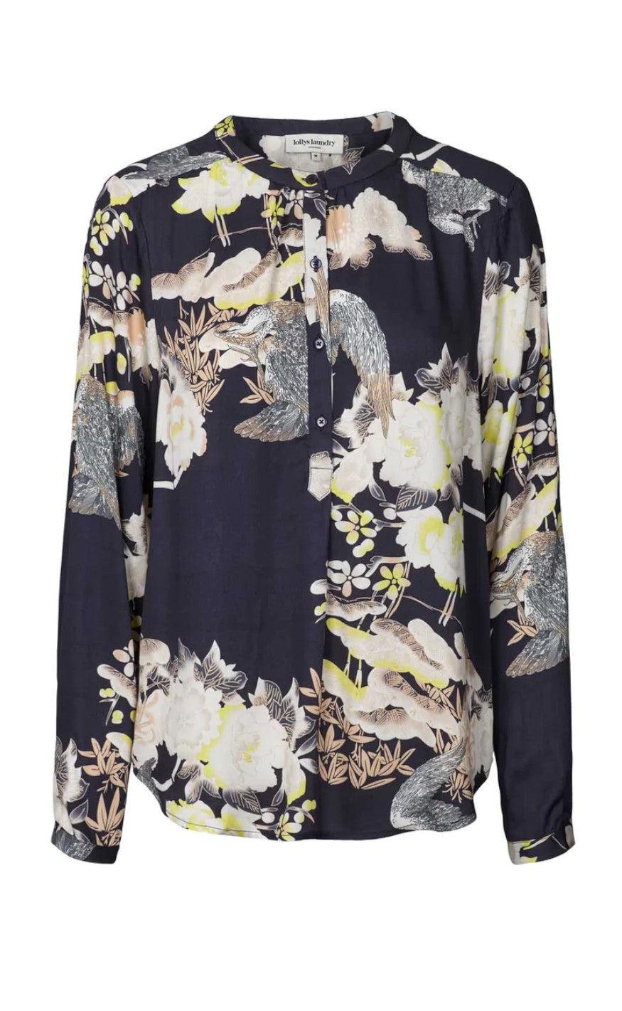 Lollys Laundry Skjorte Singh Dark Navy