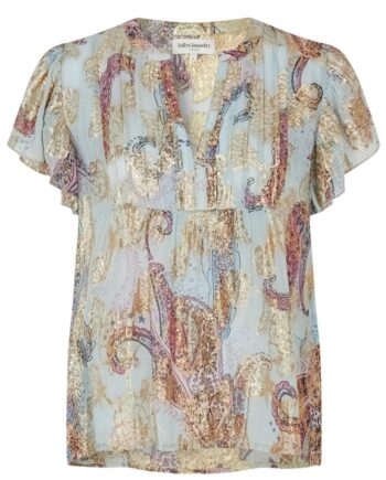 Lollys Laundry Top Isabel Light Blue