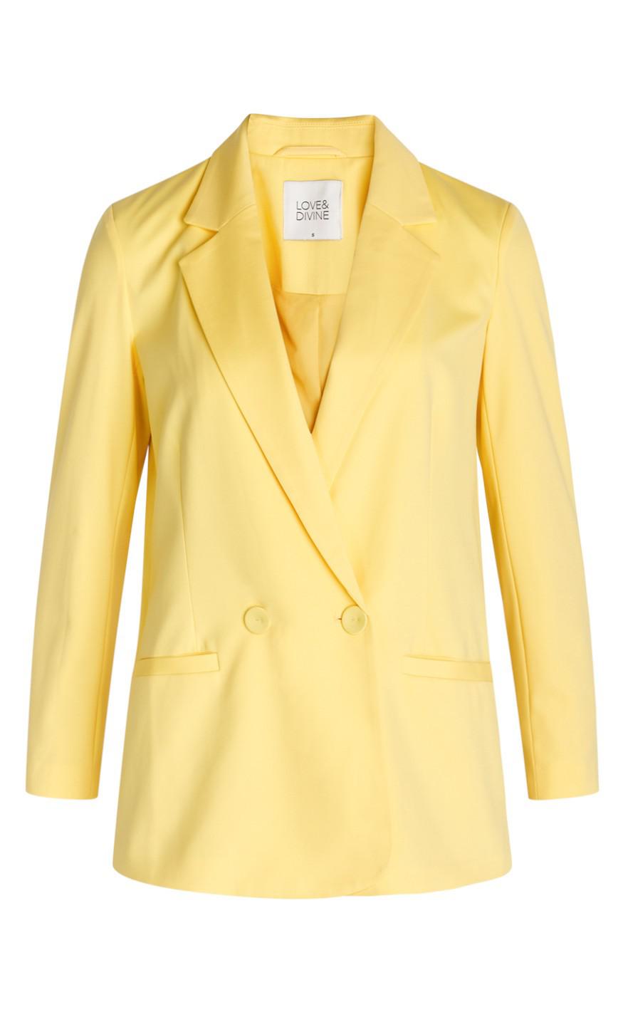 Love Divine Blazer Love590 Pale Banana