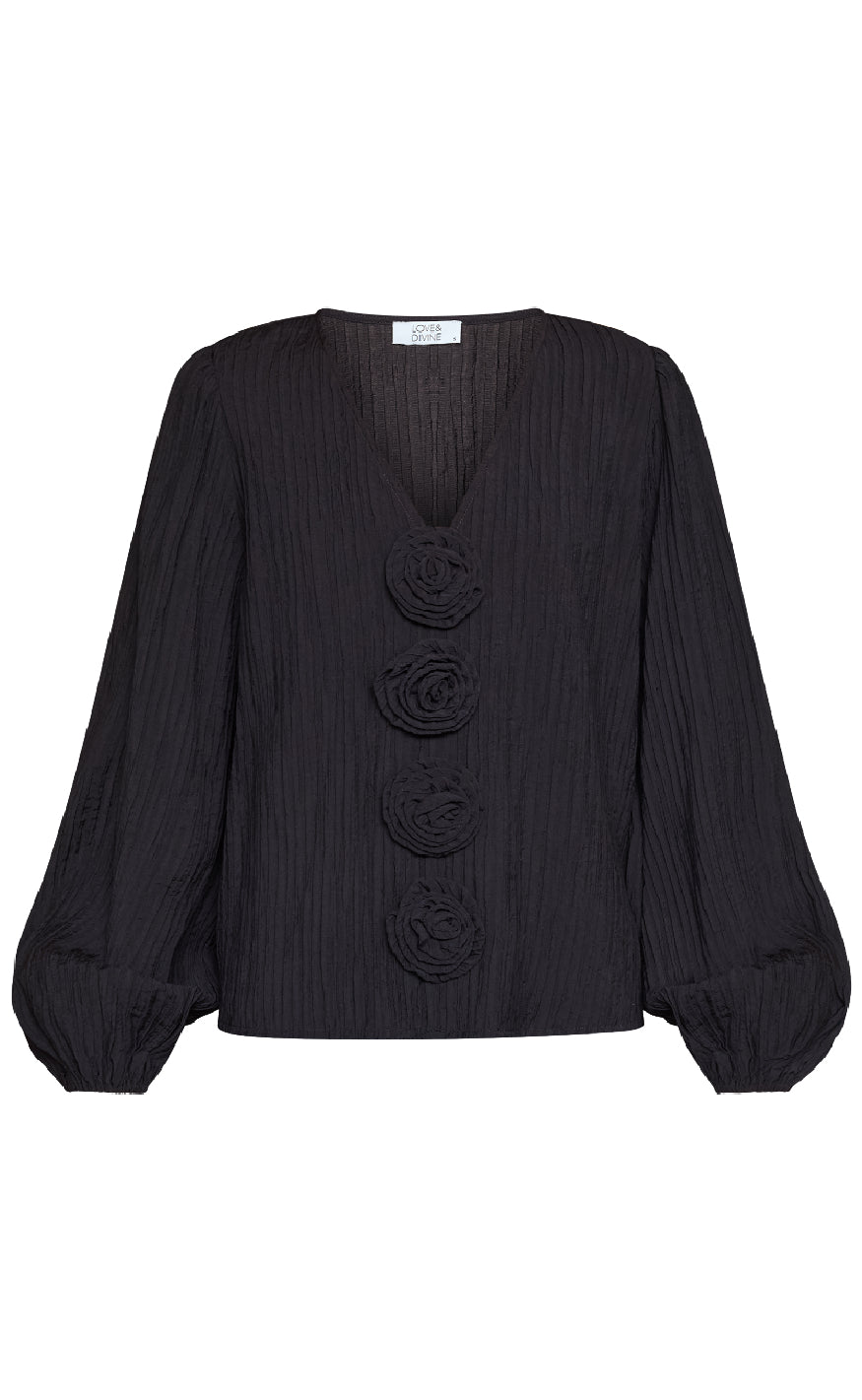 Love Divine Bluse Love1464 Black